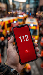 Llamando al número de emergencia ante hechos catastróficos, números para auxilios, rescate y ambulancias.

