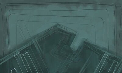 Abstract image for printing - digital painting. The picture is painted by hand on a tablet. © neurostructure