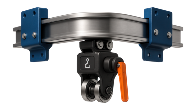 Overhead conveyor with a single enclosed track system for an automotive assembly line