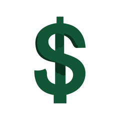 3d dollar sign