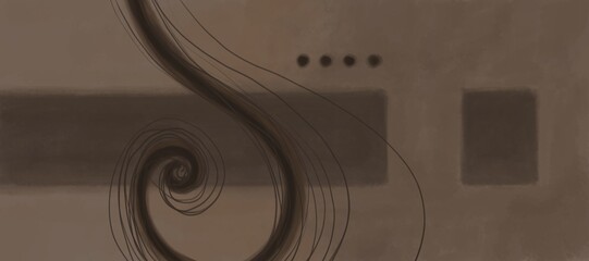 Abstract image for printing - digital painting. The picture is painted by hand on a tablet. © neurostructure