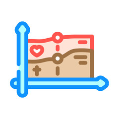 life death comparison graph mortality color icon vector illustration