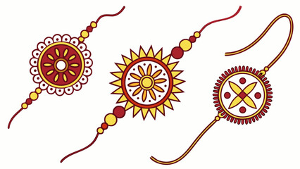 Celebrate raksha bandhan with beautiful rakhi designs for brother sister love and hindu festival tradition