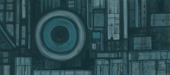 Abstract image for printing - digital painting. The picture is painted by hand on a tablet. © neurostructure