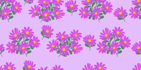 Hand drawn exotic Bunch of flowers abstract seamless patterns. Simple tropical summer botanical floral for textiles, wallpaper, wrapping paper, fabric, fashion, design background vector illustration