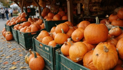 pumpkins on the market