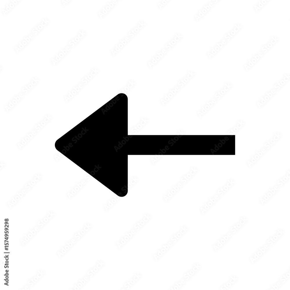 Poster arrow icon isolated on transparent background.black arrow symbol for graphic element