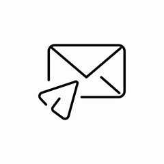click in mail icon sign vector