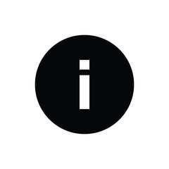 Help or Info Icon. Circular &ldquo;i&rdquo; Button Vector Symbol