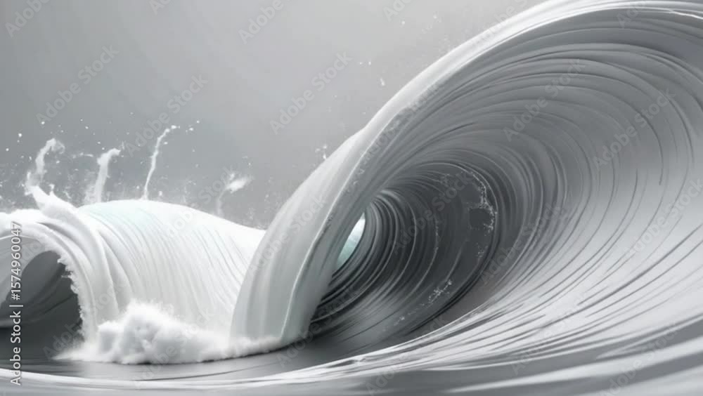 Poster elegant motion of silver forms a dreamy liquid surface with metallic shimmering qualities and smooth