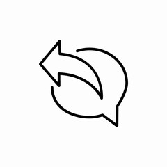 message reply icon sign vector