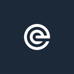 vector logo of the initial E