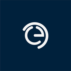 vector logo of the initial E