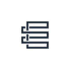 vector logo of the initial E