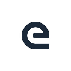 vector logo of the initial E