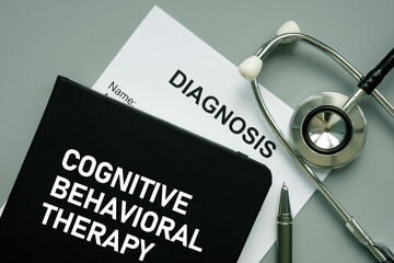 CBT Cognitive Behavioral Therapy is shown using the text as medical concept