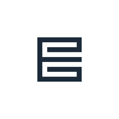 vector logo of the initial E