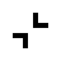 Obraz premium Simple Interface Focus and Collapse Icon