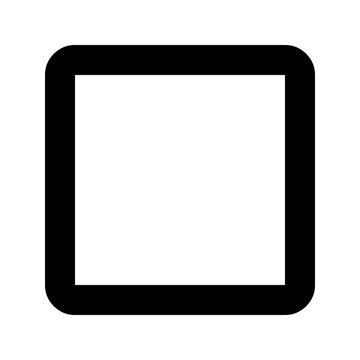 Simple Geometric Outline Square Shape