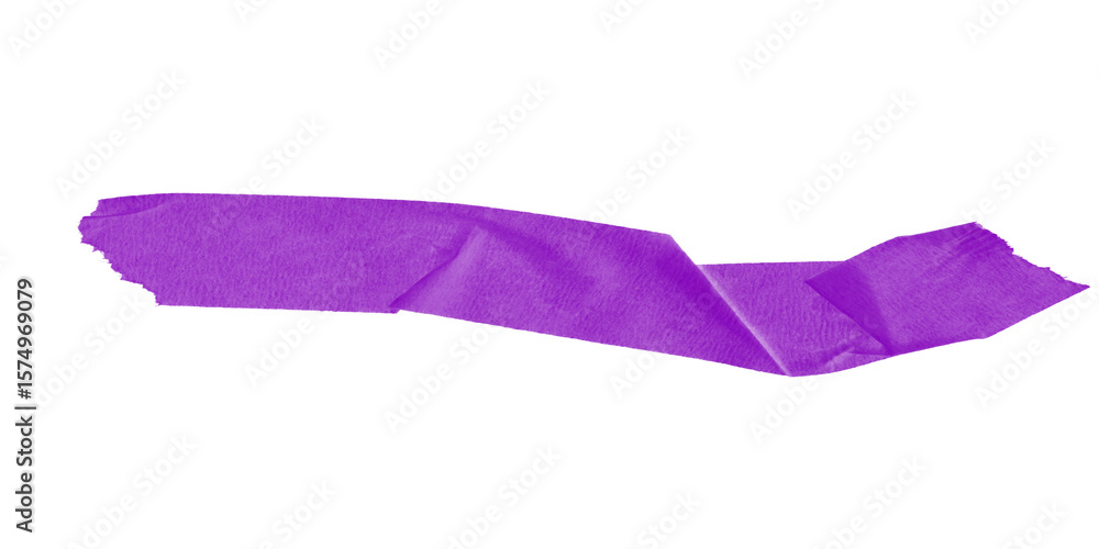 Poster a graphic image showing an irregular purple shape against a solid black background in a simple desig