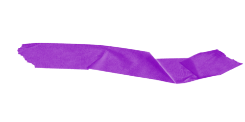 A graphic image showing an irregular purple shape against a solid black background in a simple design