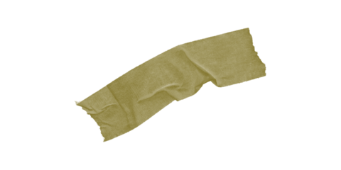 Isolated olive green shape with jagged edges on a solid black background in a simple illustration