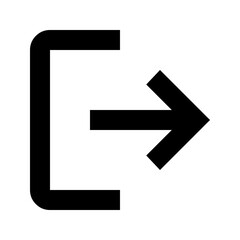 Logout exit sign out user interface button icon