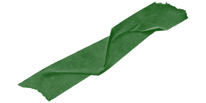 A green irregular shape extending diagonally across a black background in a simple illustration