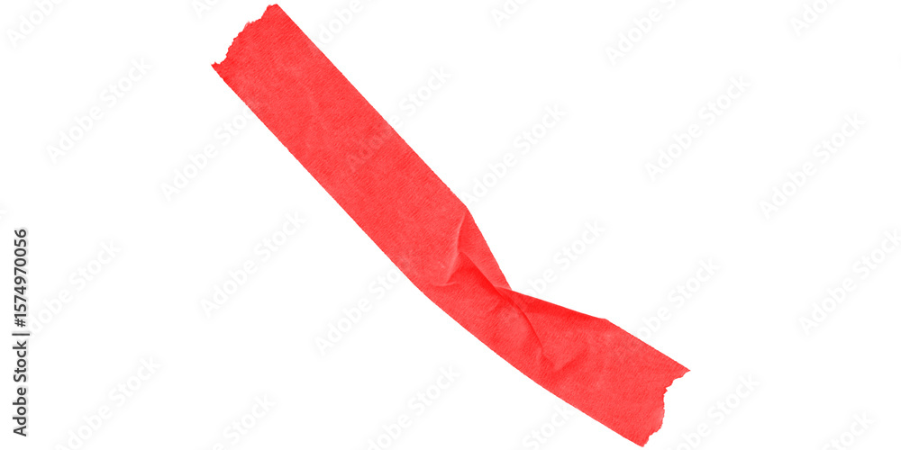 Poster a red irregular shape diagonally across a black background with pixelated edges and sharp corner