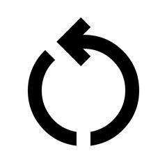 Restart or refresh circular arrow icon