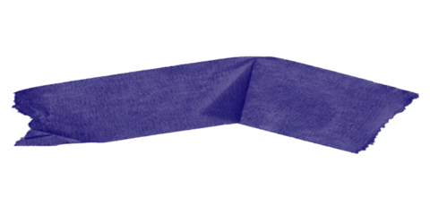 A dark blue shape with jagged edges against a stark black background in a simple abstract design