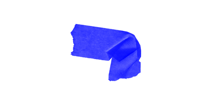A blue irregular shape on a black background with blurry edges and abstract representation of form - Powered by Adobe