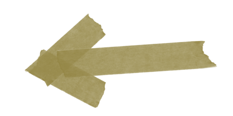 A single olive green arrow pointing to the left on a black background in a simple graphic design