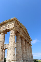 Segesta, Sicily, Italy - April 7 2025: Doric Temple of Segesta
