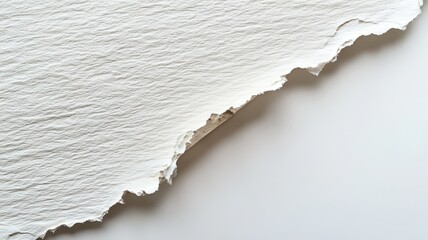 Macro Texture of Torn Paper — Decorative Scene Focused on Materiality and Craft Aesthetic