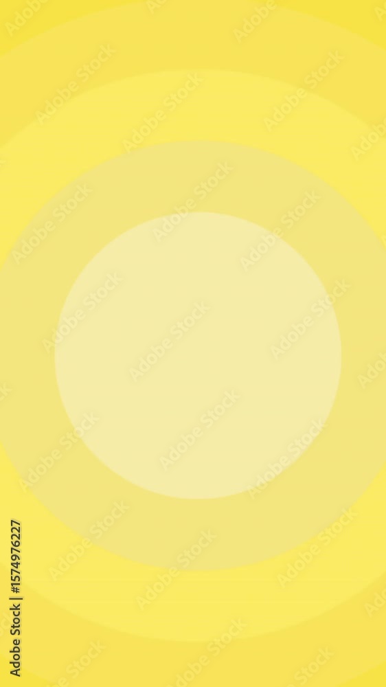 Poster animation of multiple yellow circles with copy space background