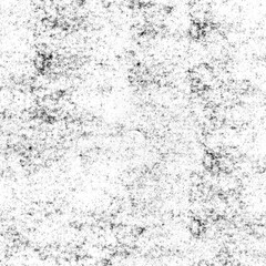 Grunge halftone texture with irregular black dots forming a rugged abstract pattern. Transparent background ideal for overlays and digital design.
