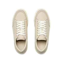 Beige Sneakers for Fashion Ads, Casual Wear, and Lifestyle Blog Features