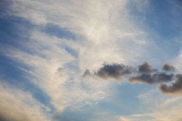 Beautiful skyscape with picturesque clouds