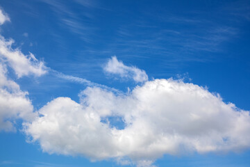 Beautiful skyscape with picturesque clouds