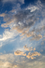 Beautiful skyscape with picturesque clouds