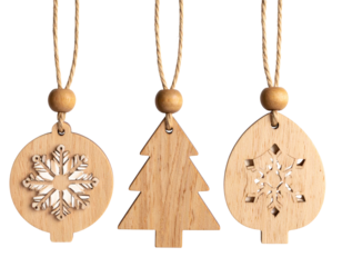 christmas tree with spiral particle yellow gold color