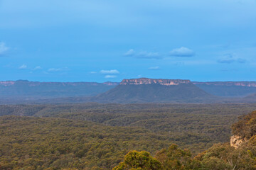 Photograph of the spectacular and widest canyon in the world called the Capertee Valley in the Central Tablelands of NSW, Australia.