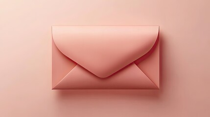 A pale pink envelope on a pale pink background.