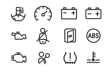 Car dashboard symbols - warning and indicator lights explained