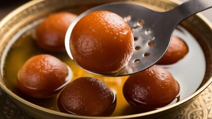 Gulab jamun recipe: a delicious indian dessert for your sweet tooth craving and festive celebrations video 4k