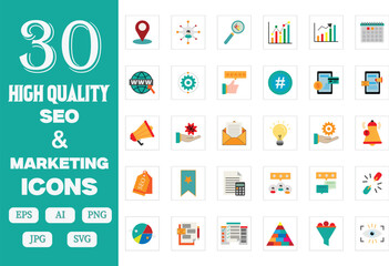 SEO And Marketing Icons