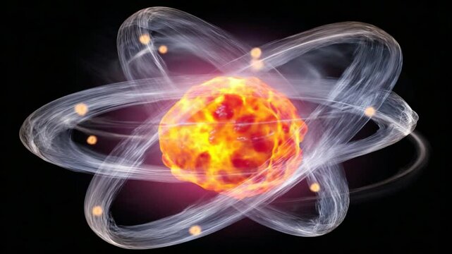 Energetic Atomic Nucleus Animation: A Dynamic View of Particle Physics and Nuclear Fusion Processes