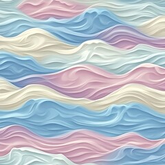 Fototapeta premium Abstract wavy pattern in pastel colors.