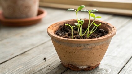 seedling in a pot